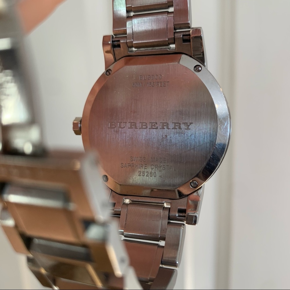 Burberry Silver Check Watch 38mm - Picture 8 of 11